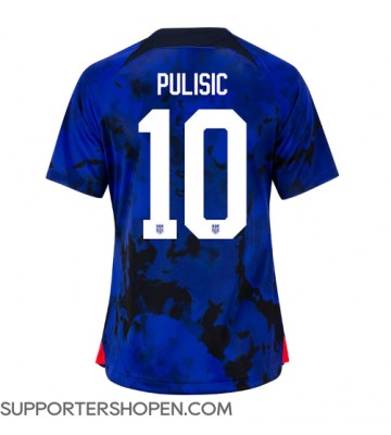 Förenta staterna Christian Pulisic #10 Borta Matchtröja Dam VM 2022 Kortärmad